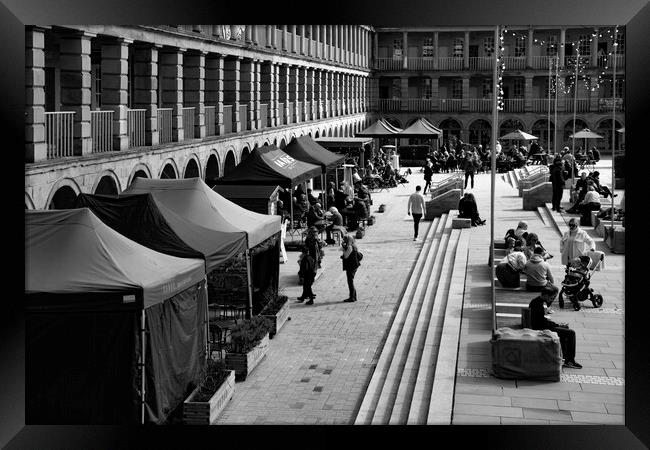 Piece Hall Halifax Back in Business  Framed Print by Glen Allen