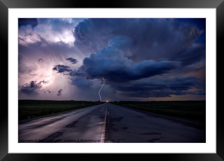 Summer Storm Canada Framed Mounted Print by Mark Duffy