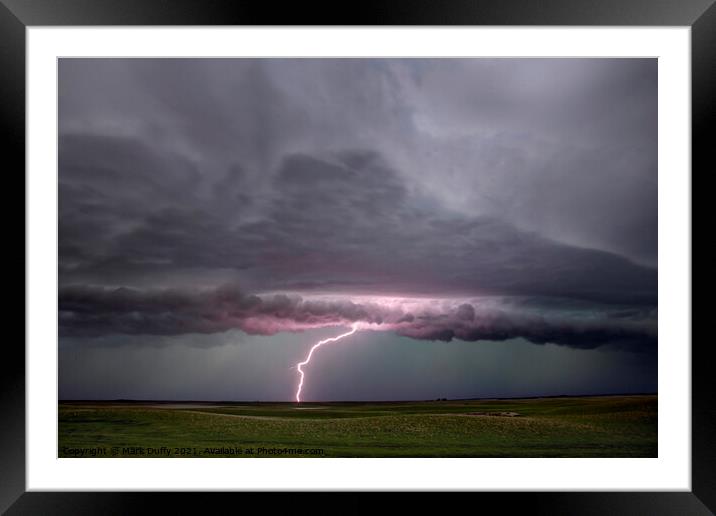 Summer Storm Canada Framed Mounted Print by Mark Duffy