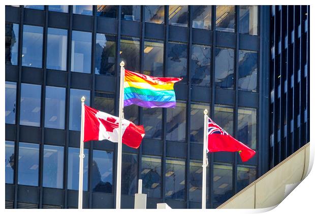 Celebration of Gay and LGBTQ rights on display in Toronto downto Print by Elijah Lovkoff