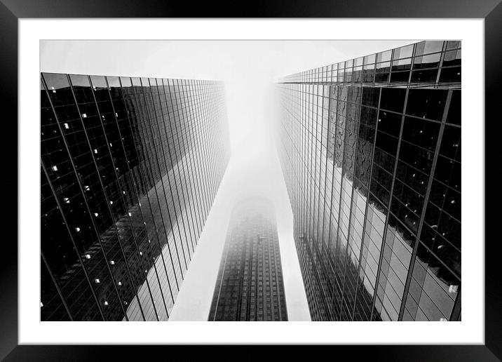 Scenic Toronto financial district skyline in city downtown Framed Mounted Print by Elijah Lovkoff