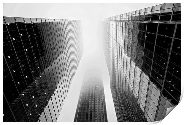 Scenic Toronto financial district skyline in city downtown Print by Elijah Lovkoff