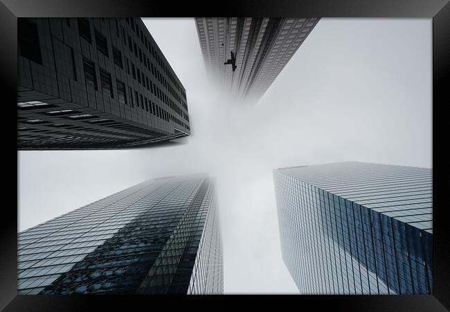 Scenic Toronto financial district skyline in city downtown Framed Print by Elijah Lovkoff