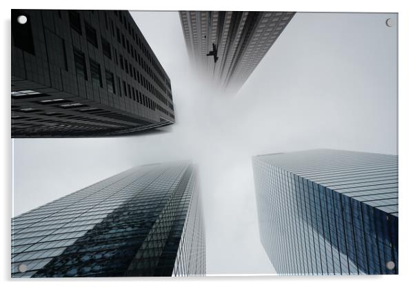 Scenic Toronto financial district skyline in city downtown Acrylic by Elijah Lovkoff