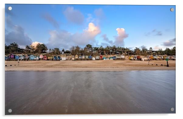 High tide on Wells beach  Acrylic by Gary Pearson