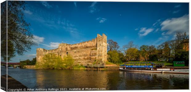 Newark Castle Canvas Print by Peter Anthony Rollings