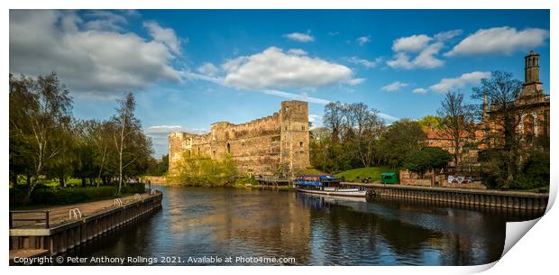 Newark Castle Print by Peter Anthony Rollings