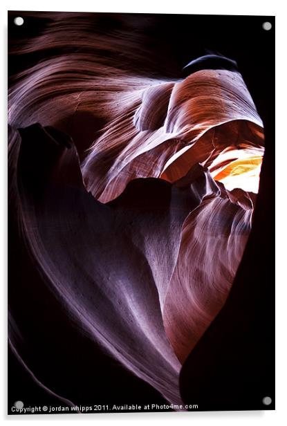 The Heart of Antelope Canyon Acrylic by jordan whipps