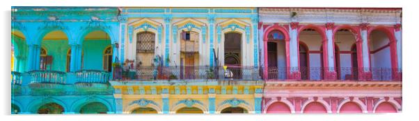 Scenic colorful Old Havana streets in historic city center Acrylic by Elijah Lovkoff