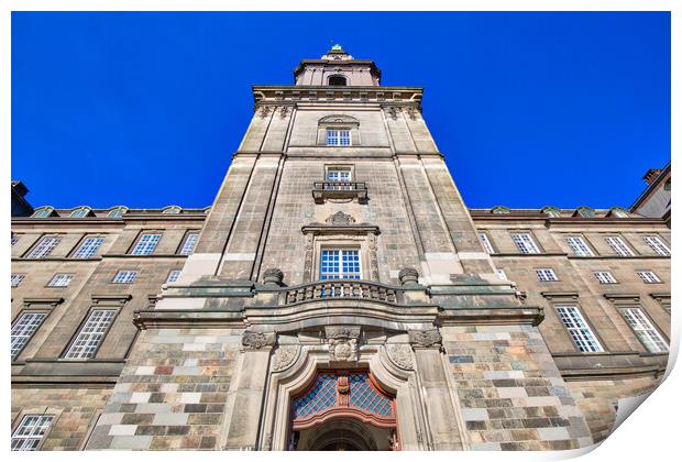 Landmark Christiansborg Palace in Copenhagen Print by Elijah Lovkoff