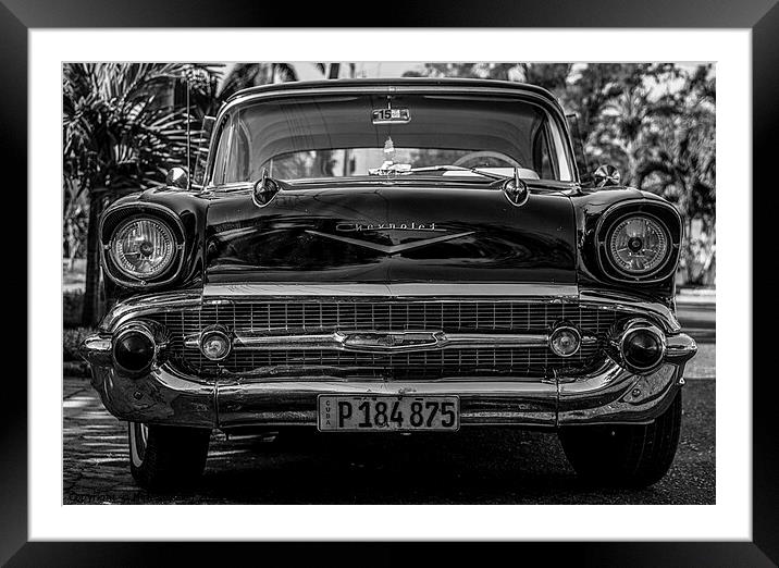 Vintage Chevrolet in Havana, Cuba Framed Mounted Print by Dirk Seyfried