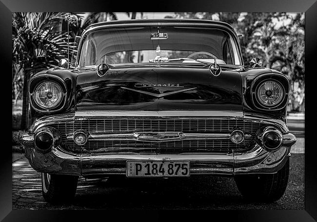 Vintage Chevrolet in Havana, Cuba Framed Print by Dirk Seyfried