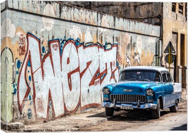 Vintage Chevrolet, Havana, Cuba Canvas Print by Dirk Seyfried