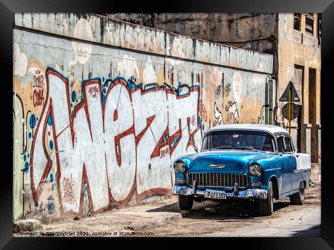 Vintage Chevrolet, Havana, Cuba Framed Print by Dirk Seyfried