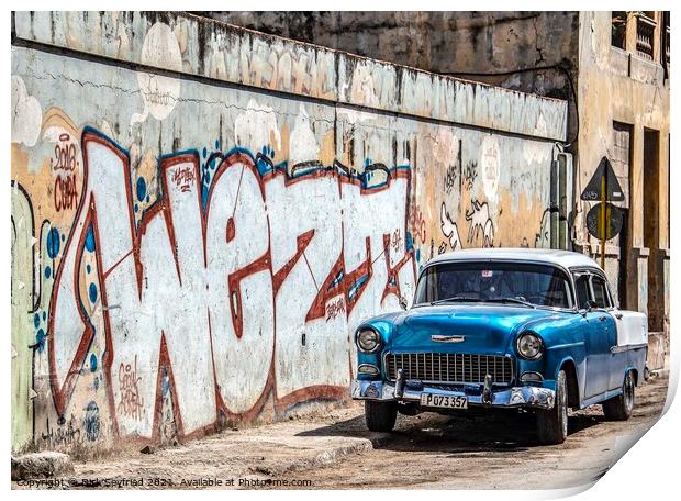 Vintage Chevrolet, Havana, Cuba Print by Dirk Seyfried