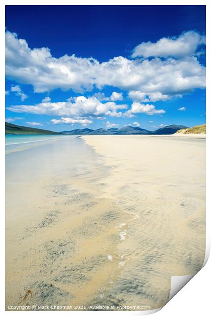 Luskentyre beach, Isle of Harris, Scotland Print by Photimageon UK