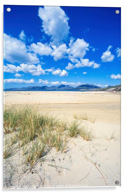 Traigh Rosamol Beach, Luskentyre, Isle of Harris, Scotland Acrylic by Photimageon UK