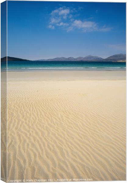 Rippled sand, Luskentyre Beach, Isle of Harris Canvas Print by Photimageon UK