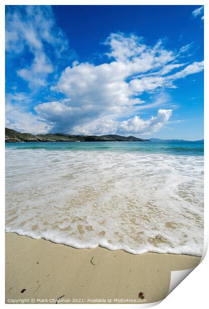Sand, surf and sea, Hushinish Beach, Isle of Harris Print by Photimageon UK