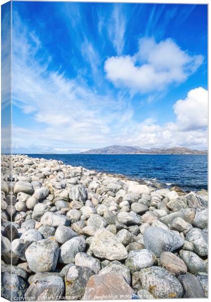 Beach pebbles, Hushinish, Isle of Harris Canvas Print by Photimageon UK