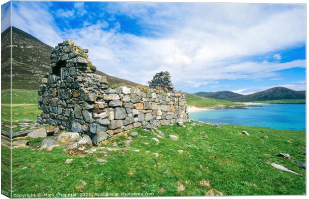 Toe Head Chapel ruins, Isle of harris Canvas Print by Photimageon UK