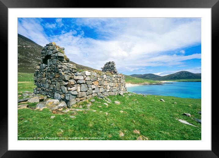 Toe Head Chapel ruins, Isle of harris Framed Mounted Print by Photimageon UK
