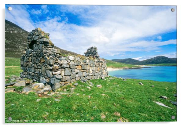 Toe Head Chapel ruins, Isle of harris Acrylic by Photimageon UK