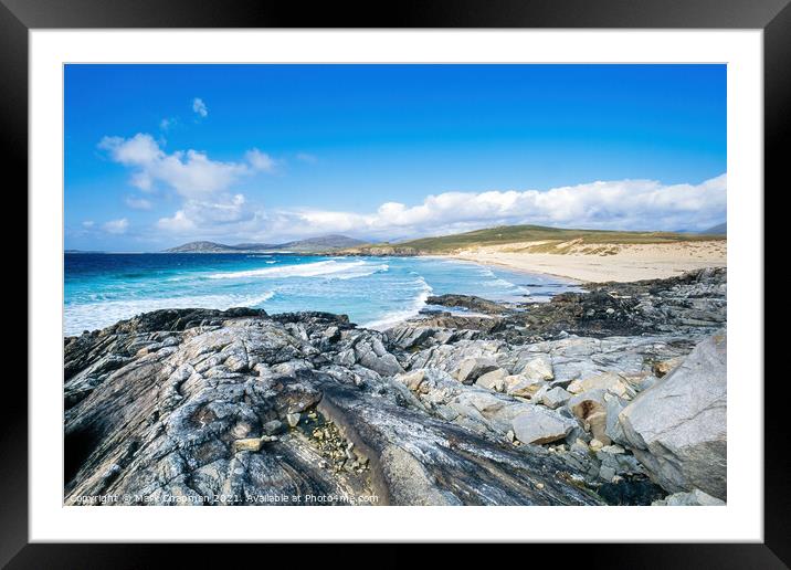 Traigh Iar Beach, Horgabost, Isle of Harris, Scotland Framed Mounted Print by Photimageon UK