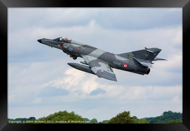 Dassault-Breguet Super Étendard Framed Print by Steve de Roeck