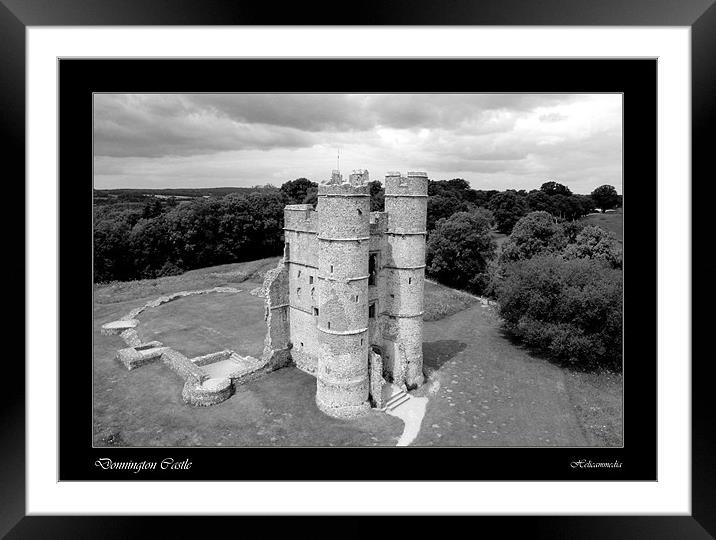 Donnington Castle (borders collection) Framed Mounted Print by jamie stevens Helicammedia