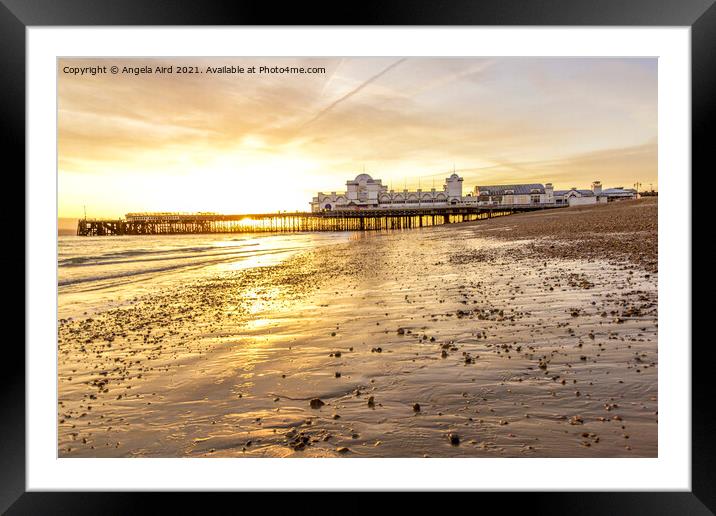 Southsea. Framed Mounted Print by Angela Aird