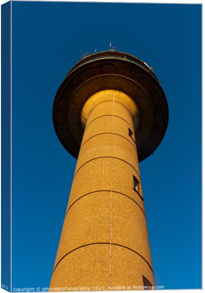 Calshot Tower in the midday sun, near Hythe in Hampshire Canvas Print by johnseanphotography 