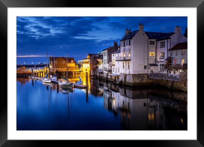 Whitby north Yorkshire Framed Mounted Print by chris smith