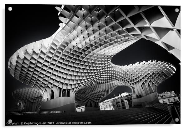 Seville. Metropol Parasol modern architecture Acrylic by Delphimages Art