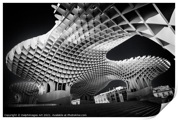 Seville. Metropol Parasol modern architecture Print by Delphimages Art