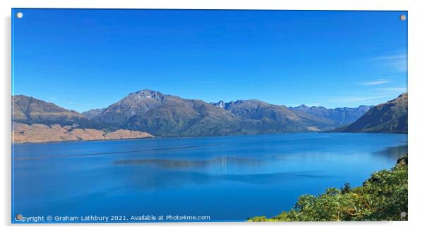 Lake Taupo, New Zealand Acrylic by Graham Lathbury