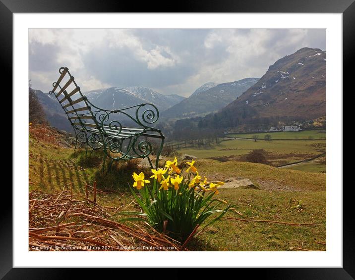 Ullswater Lunch Stop, Lake District Framed Mounted Print by Graham Lathbury