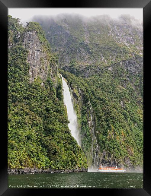 Milford Sound, New Zealand Framed Print by Graham Lathbury