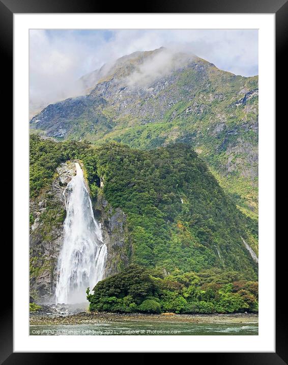 Milford Sound, New Zealand Framed Mounted Print by Graham Lathbury