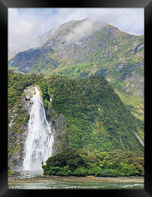 Milford Sound, New Zealand Framed Print by Graham Lathbury
