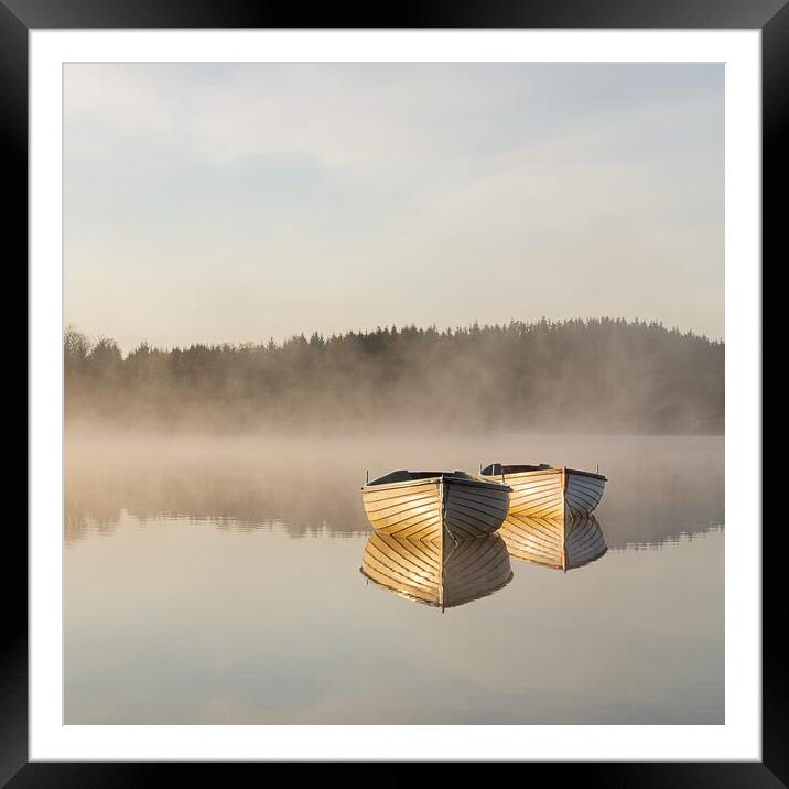 Reflections of Misty Loch Rusky Framed Mounted Print by Stuart Jack