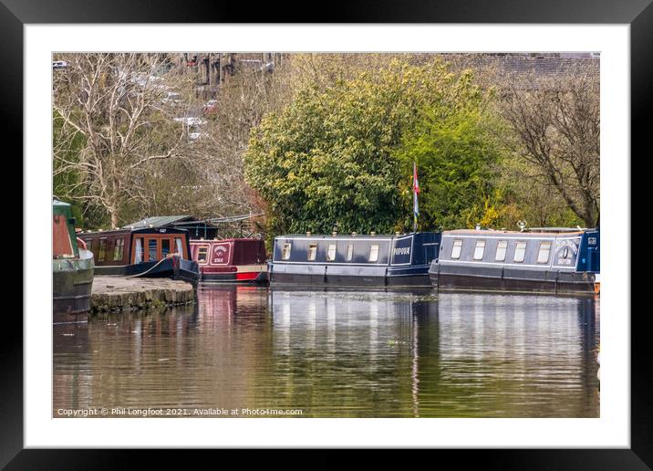 Leeds Liverpool Canal Skipton Framed Mounted Print by Phil Longfoot