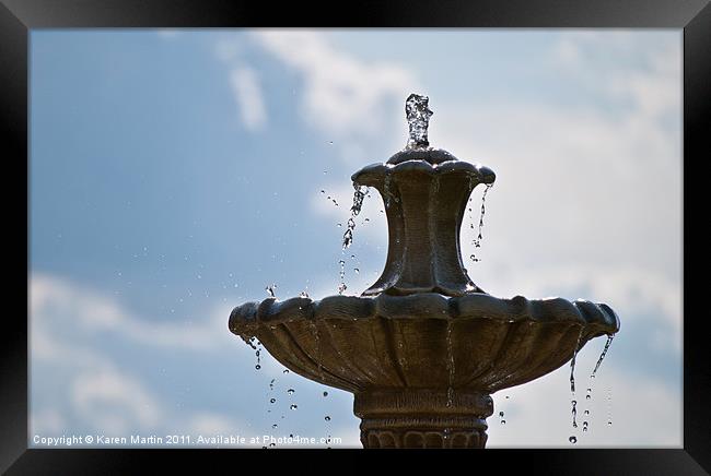 Fountain Framed Print by Karen Martin