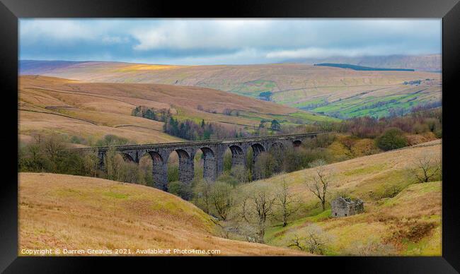 Bent Head Viaduct Yorkshire Dales Framed Print by Darren Greaves