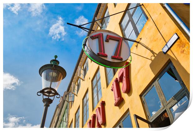 Copenhagen, Famous scenic Nyhavn bay  Print by Elijah Lovkoff