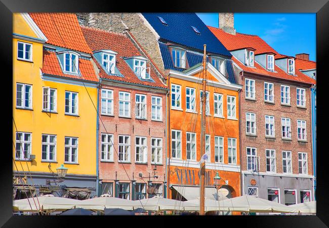 Copenhagen, Famous Nyhavn (New Harbour)  Framed Print by Elijah Lovkoff