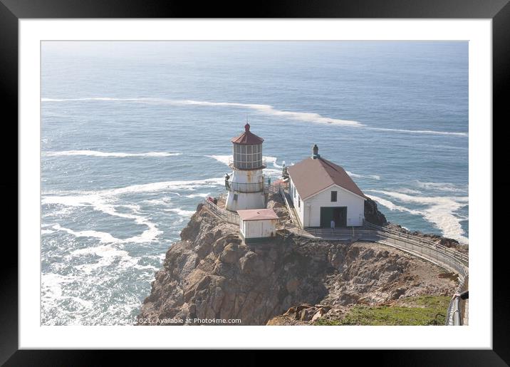 Point Reyes Lighthouse Framed Mounted Print by Sam Robinson