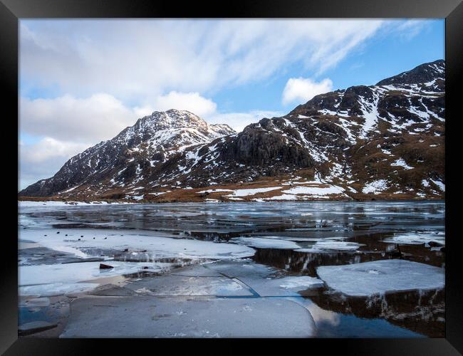 Icy Llyn Idwal Framed Print by Wendy Williams CPAGB