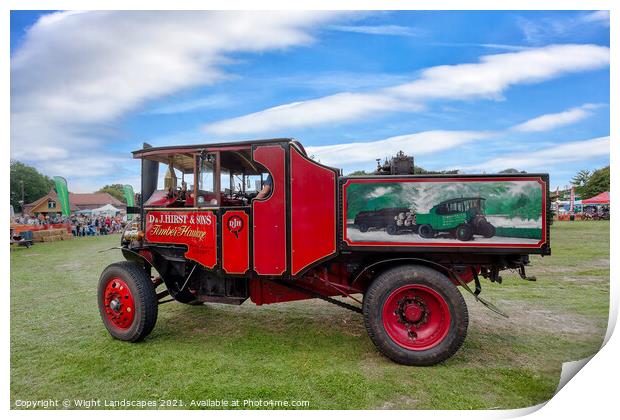 Foden KX 3340 No 13454 Samantha Print by Wight Landscapes