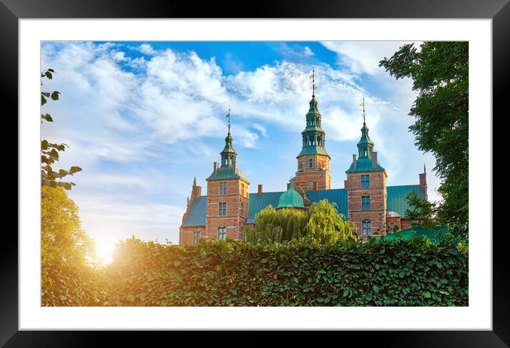 Famous Rosenborg castle, one of the most visited castles in Copenhagen Framed Mounted Print by Elijah Lovkoff